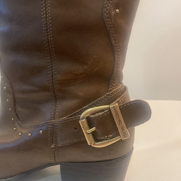 Harley Davidson Brown Western Heel Boots - Picture 13 of 16